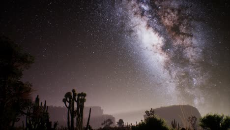 Die-Milchstraße-über-Der-Wüste-Von-Utah,-USA